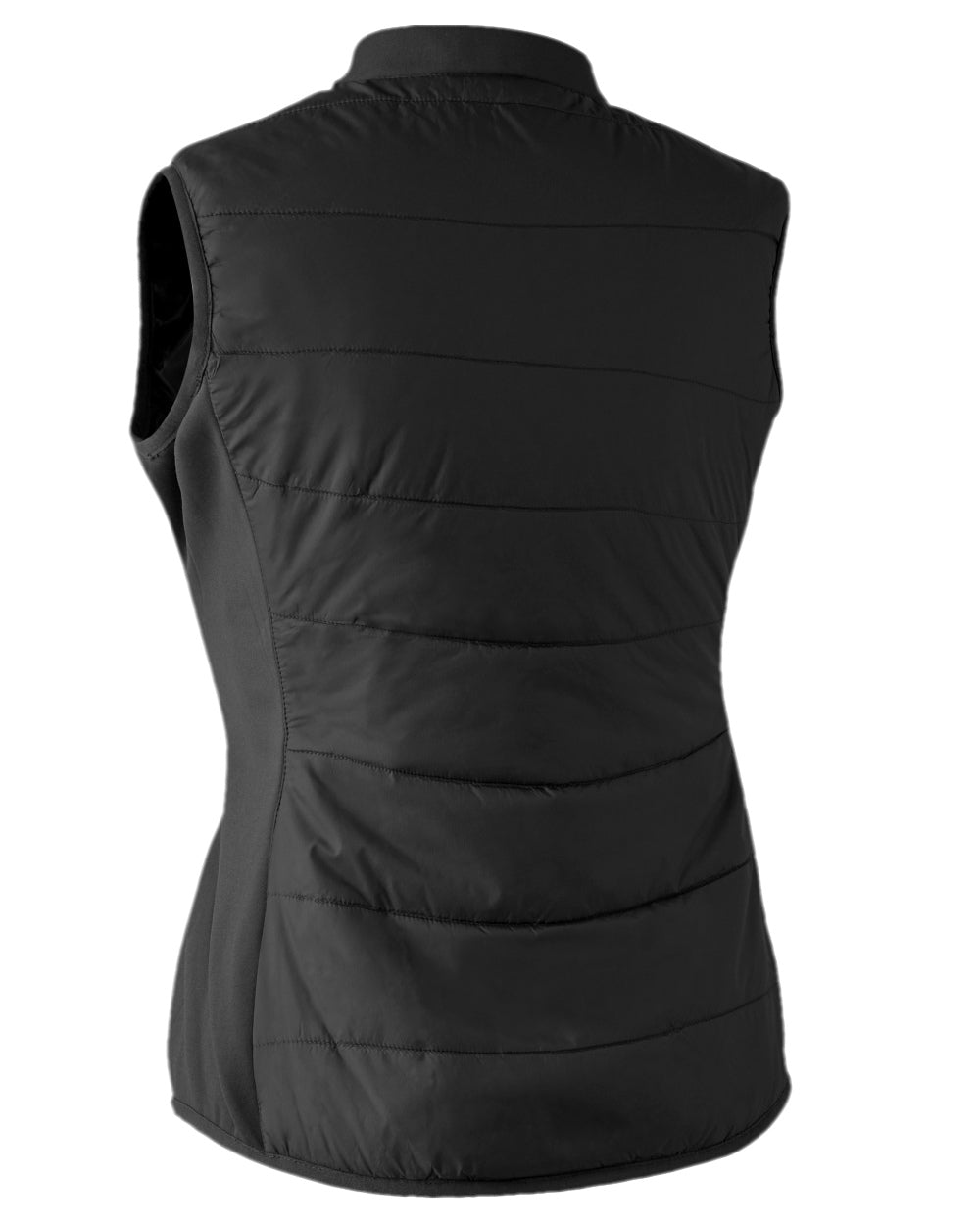 Black Coloured Deerhunter Lady Heat Inner Waistcoat on white background #colour_black
