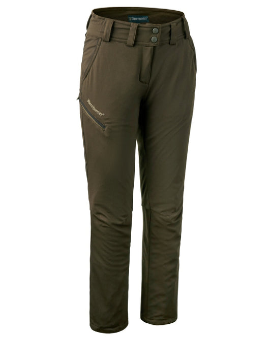 Art Green coloured Deerhunter Lady Mary Trousers on white background #colour_art-green