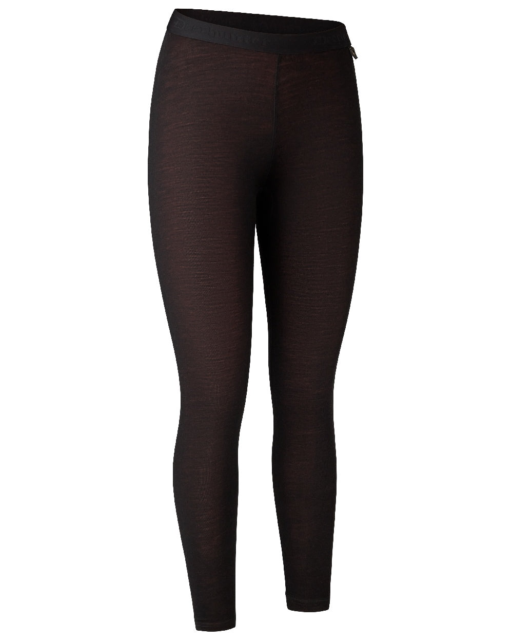 Black Oak coloured Deerhunter Lady Quinn Merino Leggings on white background #colour_black-oak