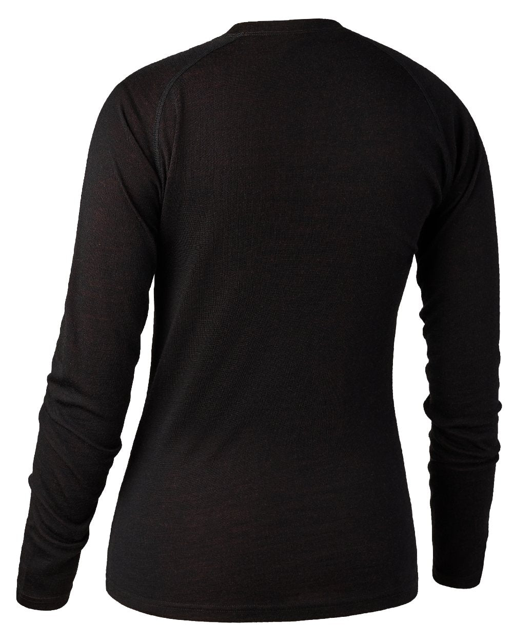 Black Oak coloured Deerhunter Lady Quinn Merino Undershirt on white background #colour_black-oak