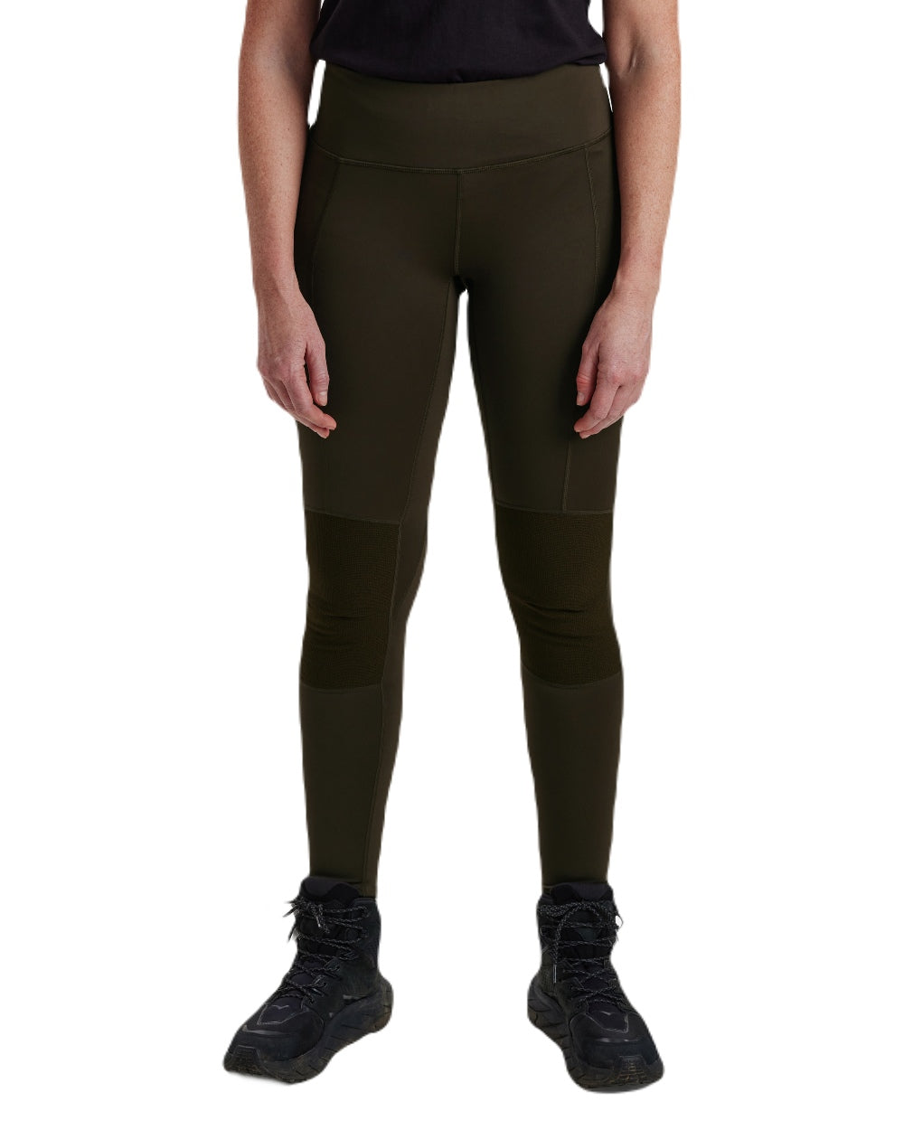 Art Green coloured Deerhunter Lady Reinforced Tights on white background #colour_art-green