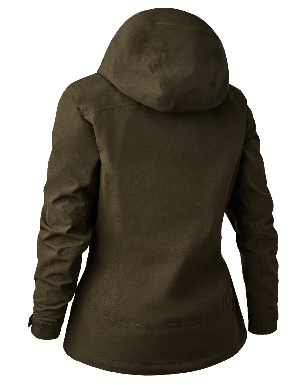 Fallen Leaf coloured Deerhunter Lady Sarek Shell Jacket with Hood on white background #colour_fallen-leaf