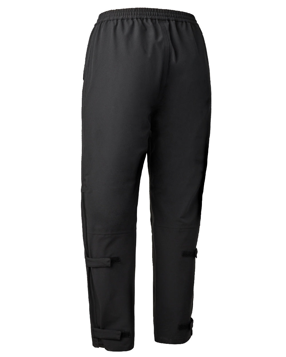 Black coloured Deerhunter Lady Sarek Shell Trousers on white background #colour_black