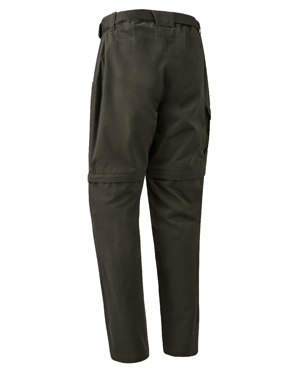 Timber coloured Deerhunter Lady Slogen Zip-Off Trousers on white background #colour_timber