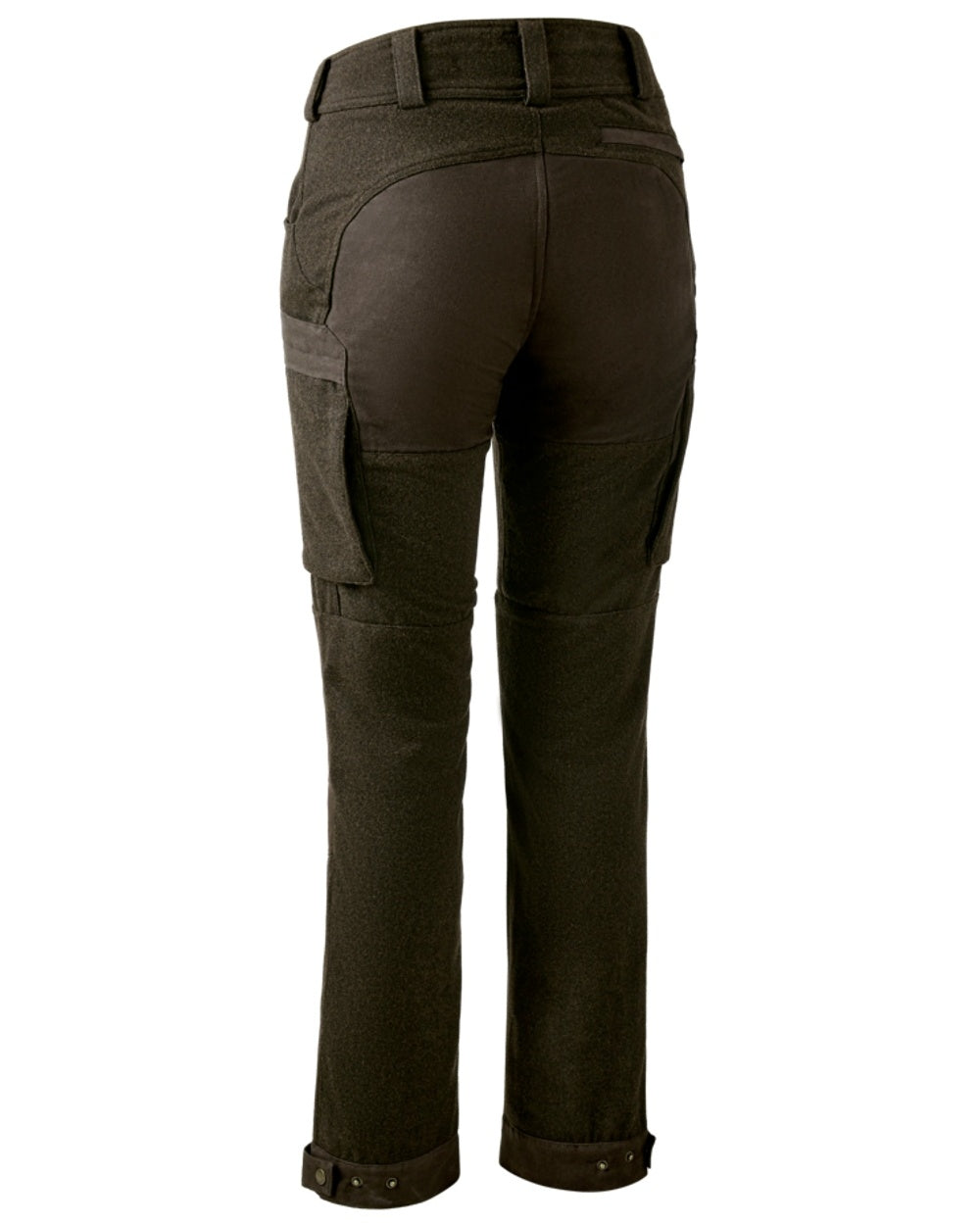 Loden Wood Deerhunter Lady Tatra Trousers on white background #colour_loden-wood
