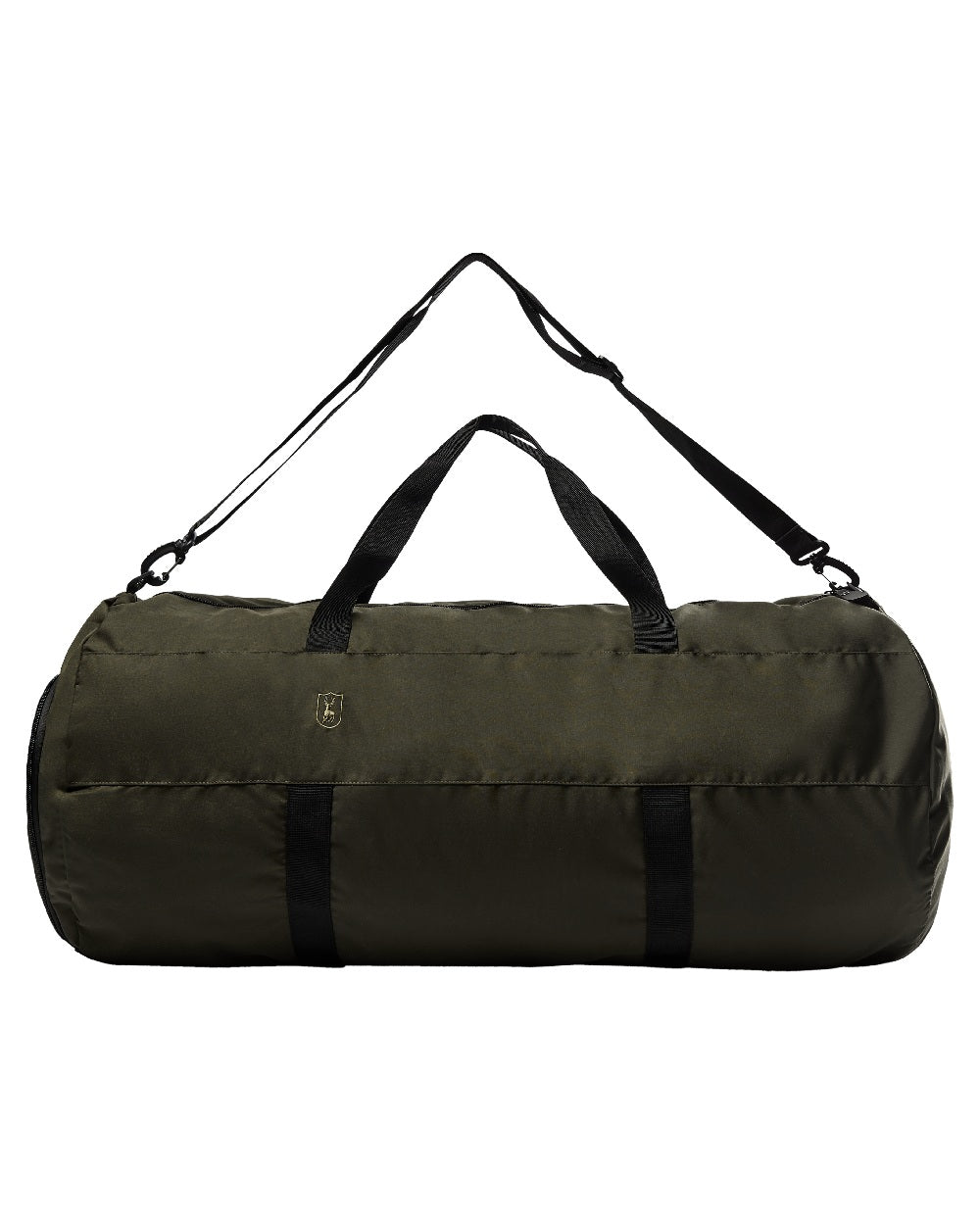 Deep Green coloured Deerhunter Large Duffel Bag on white background #colour_deep-green