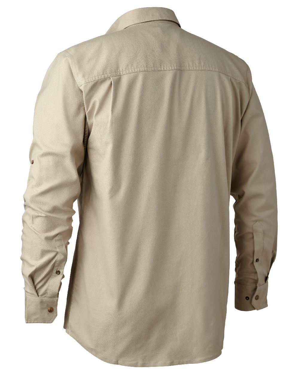 Beige coloured Deerhunter Matobo Shirt on white background #colour_beige