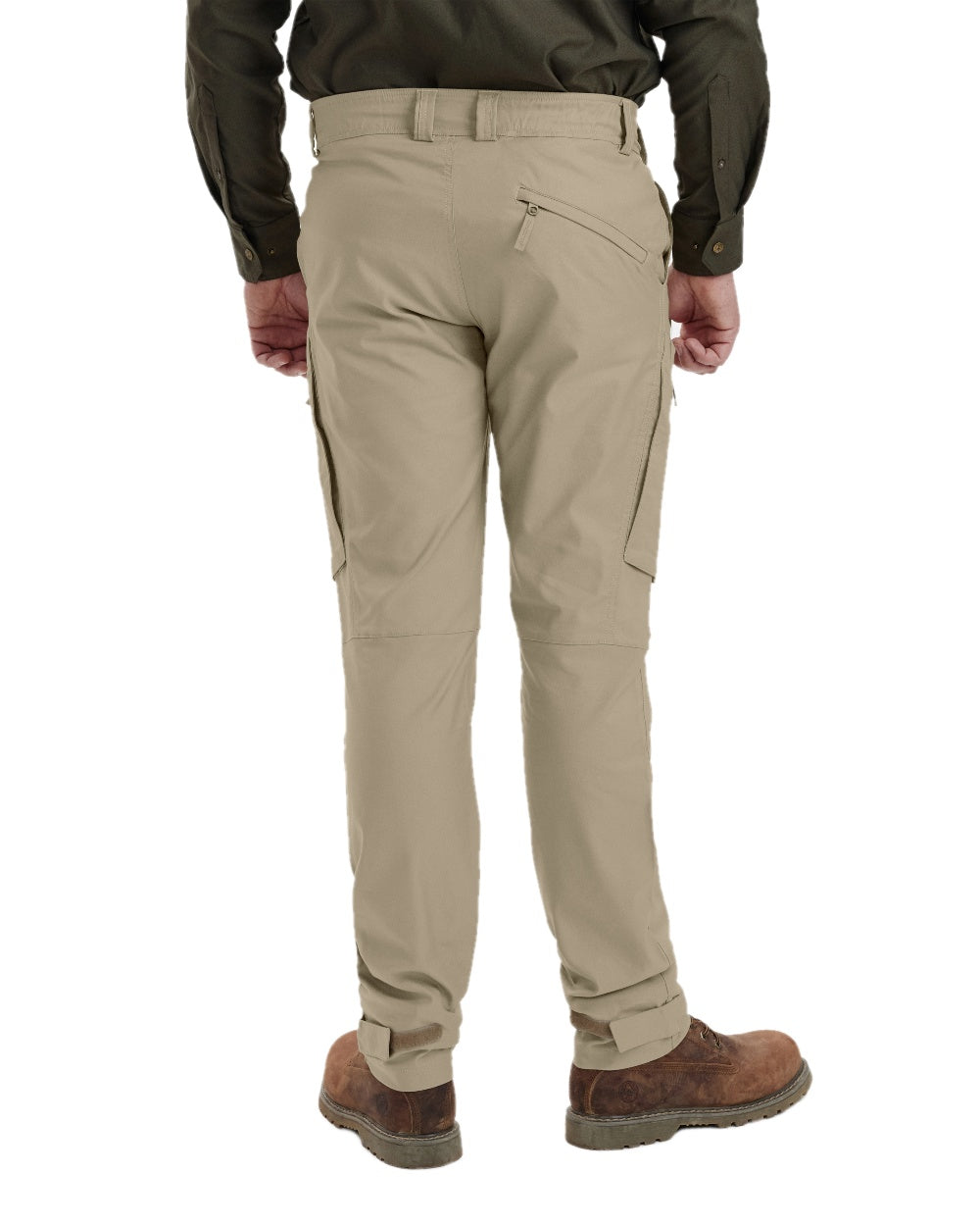 Beige coloured Deerhunter Matobo Trousers on white background #colour_beige