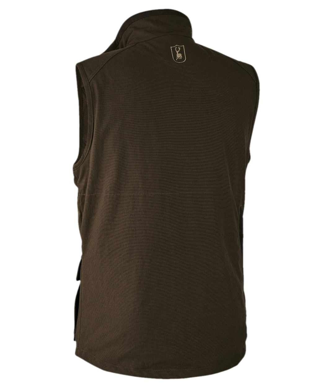 Wood Coloured Deerhunter Muflon Extreme Waterproof Waistcoat on white background #colour_wood
