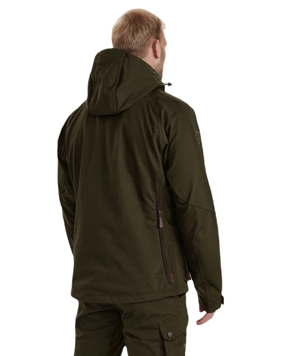 Art Green coloured Deerhunter Muflon Light Jacket on white background #colour_art-green
