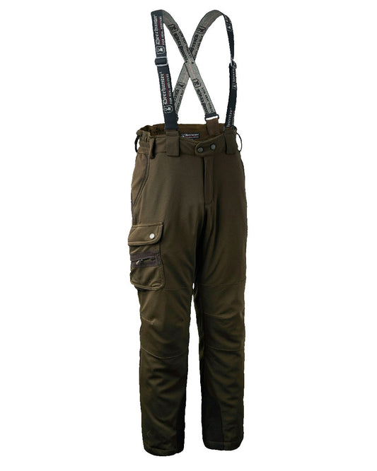 Art Green coloured Deerhunter Muflon Trousers on white background #colour_art-green