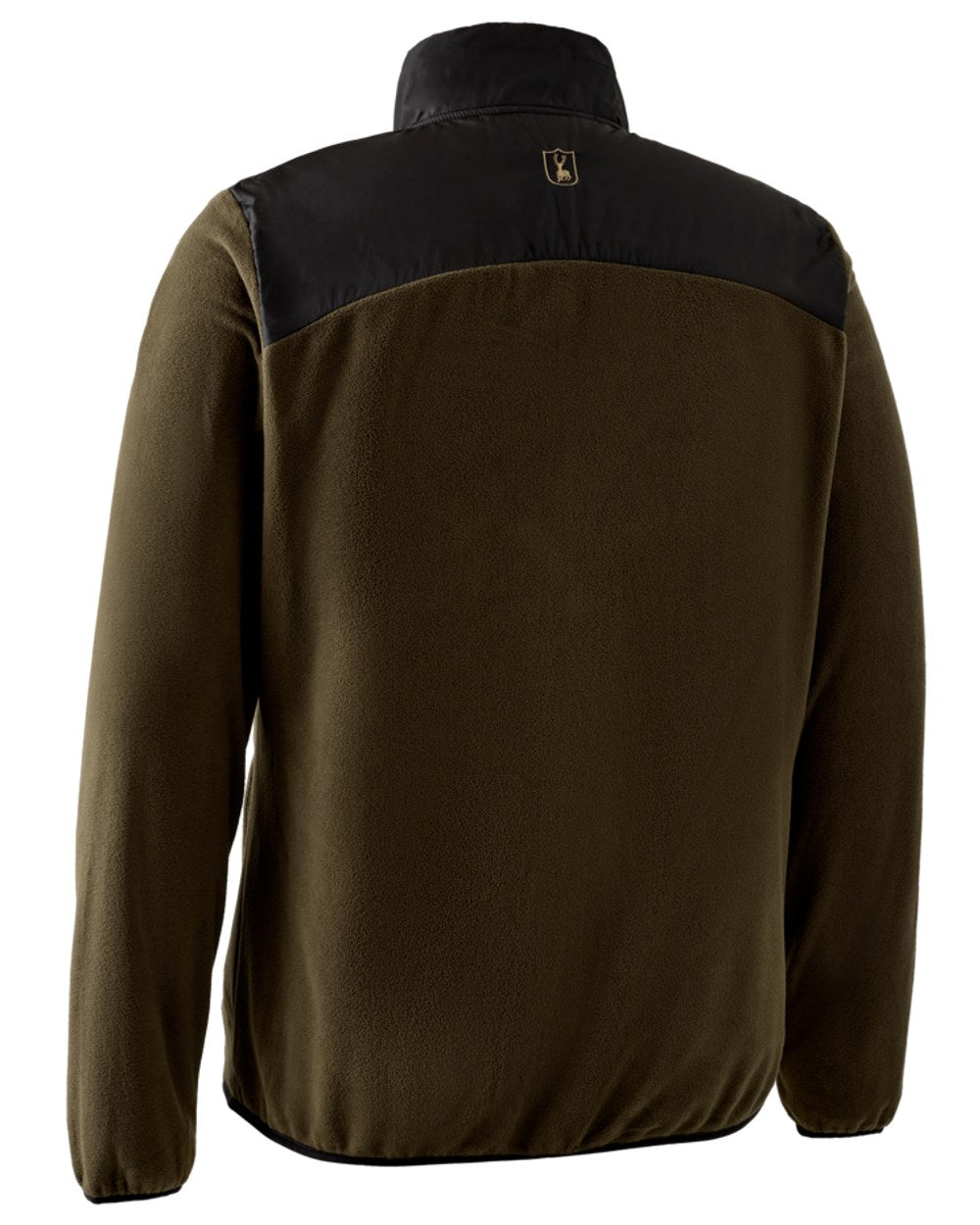 Chestnut Brown coloured Deerhunter Northward Fleece Jacket on white background #colour_chestnut-brown