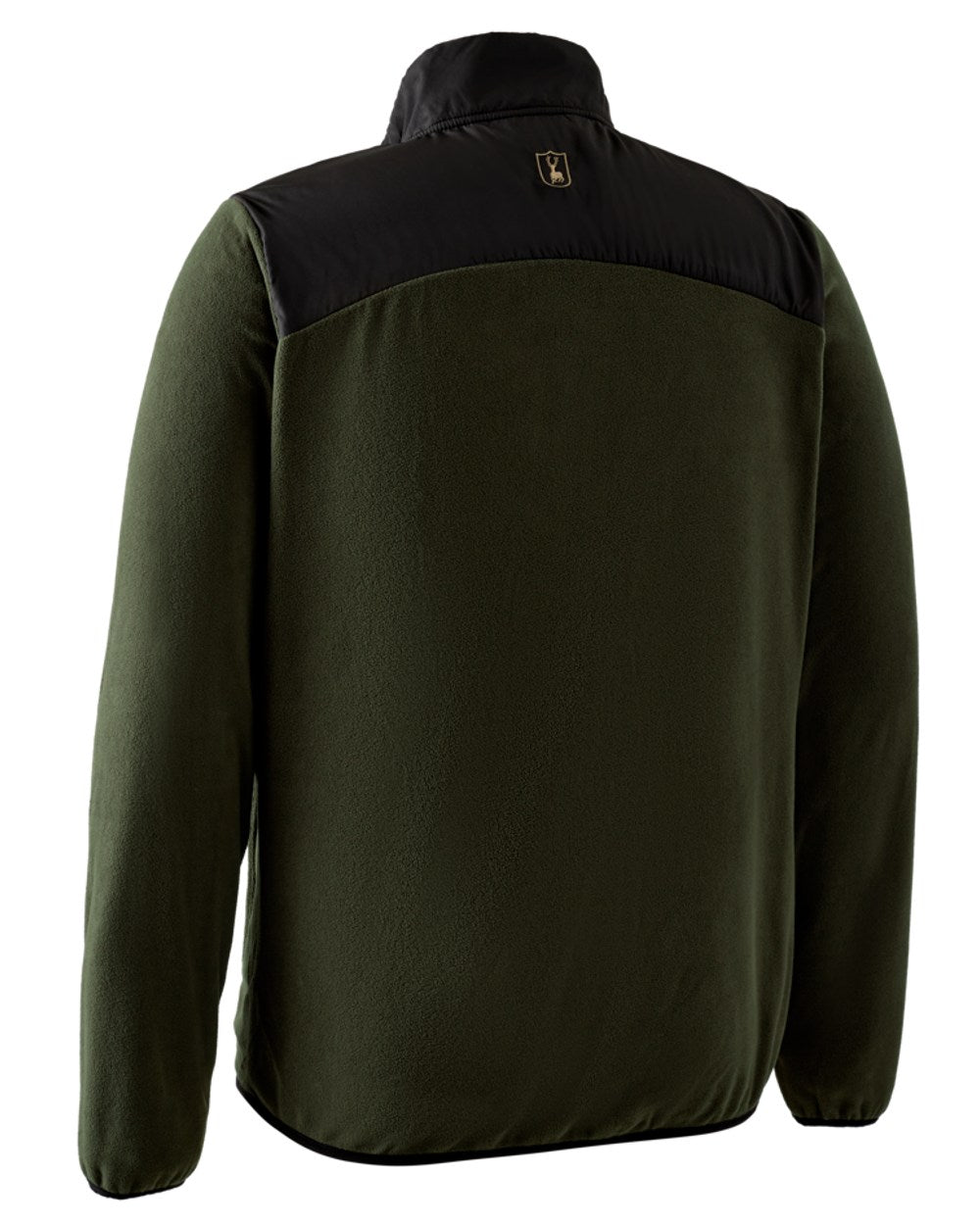 Rifle Green coloured Deerhunter Northward Fleece Jacket on white background #colour_rifle-green