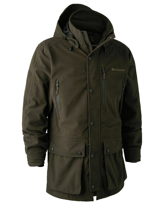 Peat Coloured Deerhunter PRO Gamekeeper Jacket on white background #colour_peat