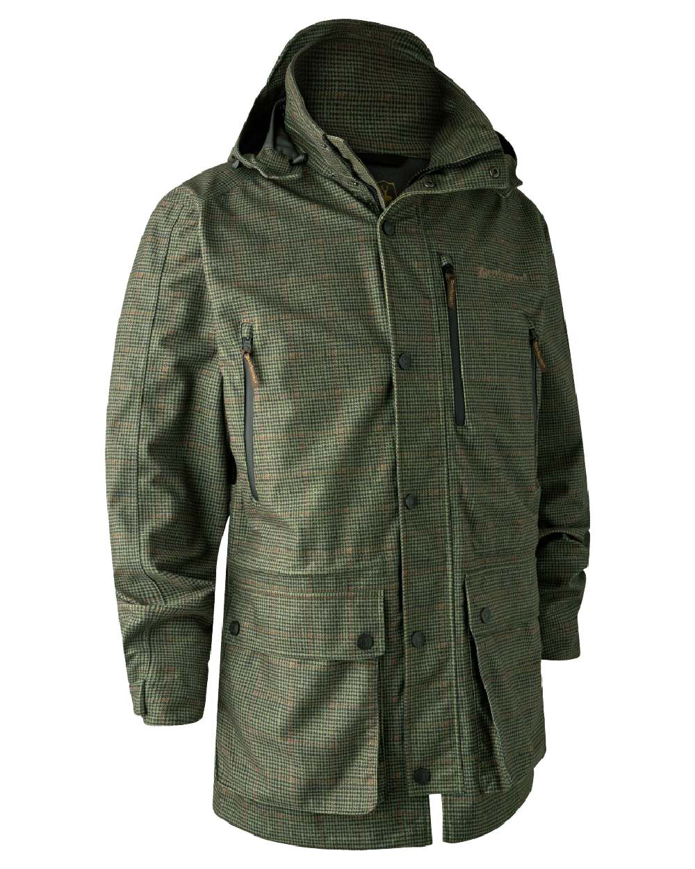 Turf Coloured Deerhunter PRO Gamekeeper Jacket on white background #colour_turf