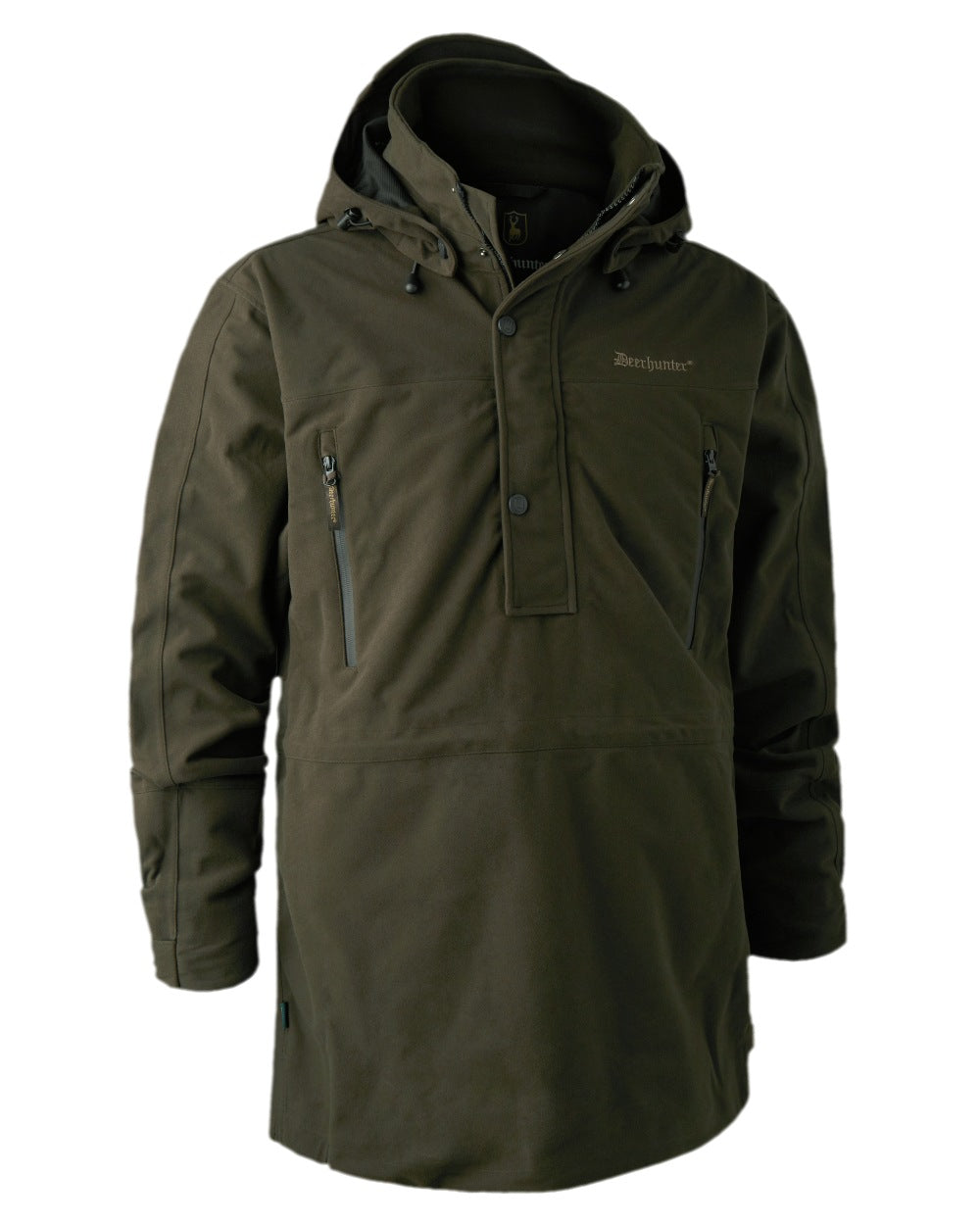 Peat Coloured Deerhunter PRO Gamekeeper Smock on white background #colour_peat