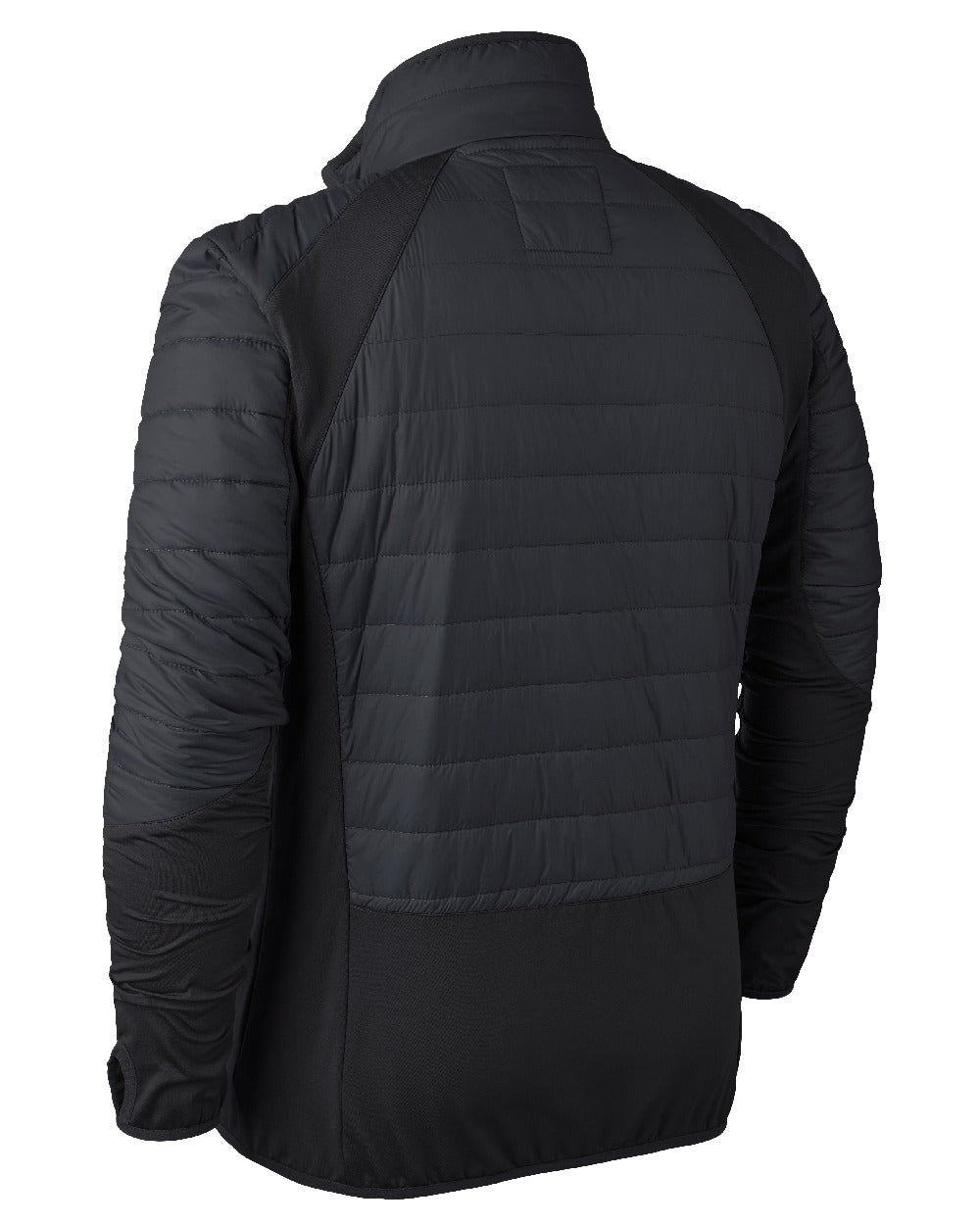 Black coloured Deerhunter Pine Padded Inner Jacket on white background #colour_black