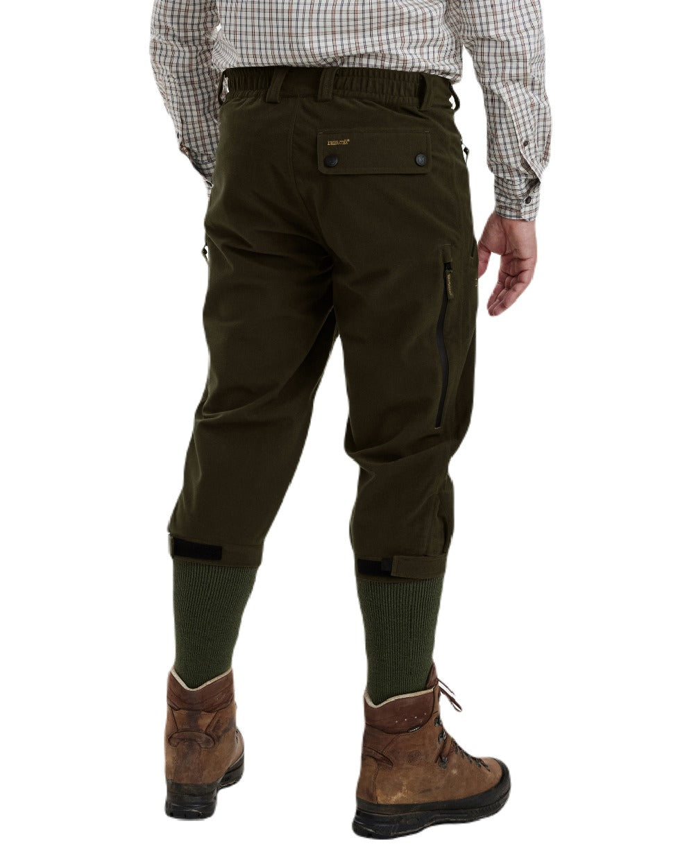 Peat coloured Deerhunter Pro Gamekeeper Breeks on white background #colour_peat