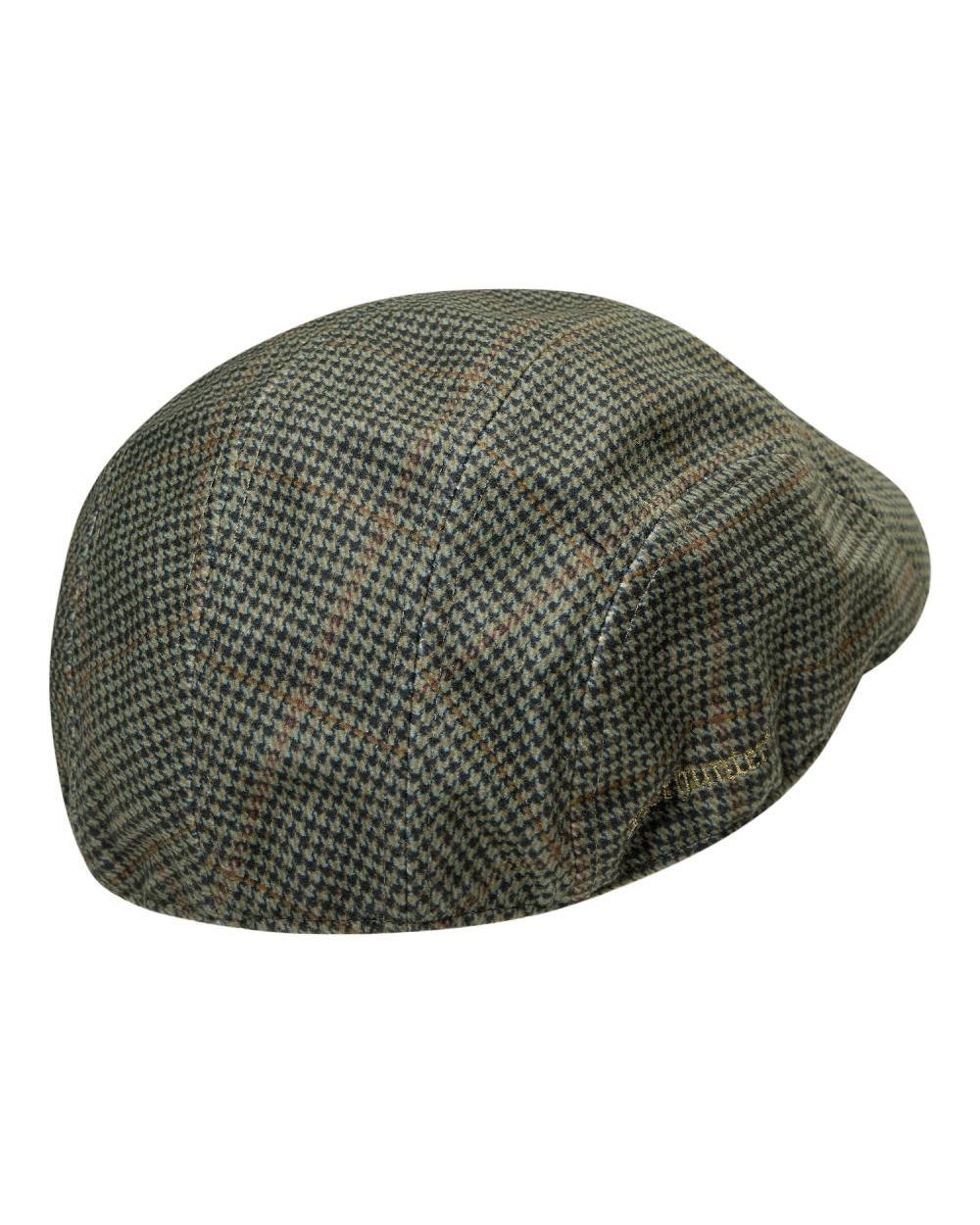Turf coloured Deerhunter Pro Gamekeeper Flatcap on white background #colour_turf