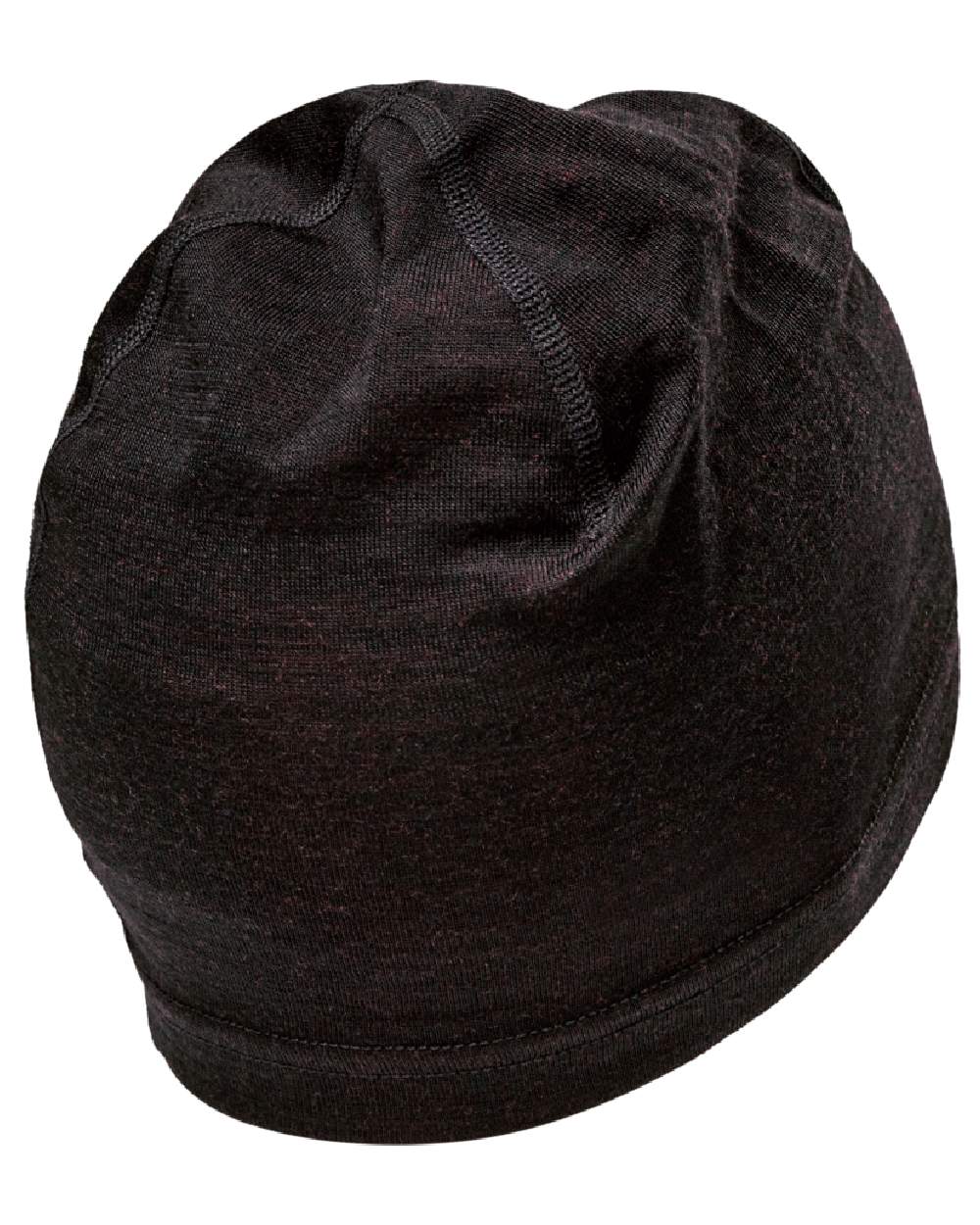 Black Oak coloured Deerhunter Quinn Merino Beanie on white background #colour_black-oak