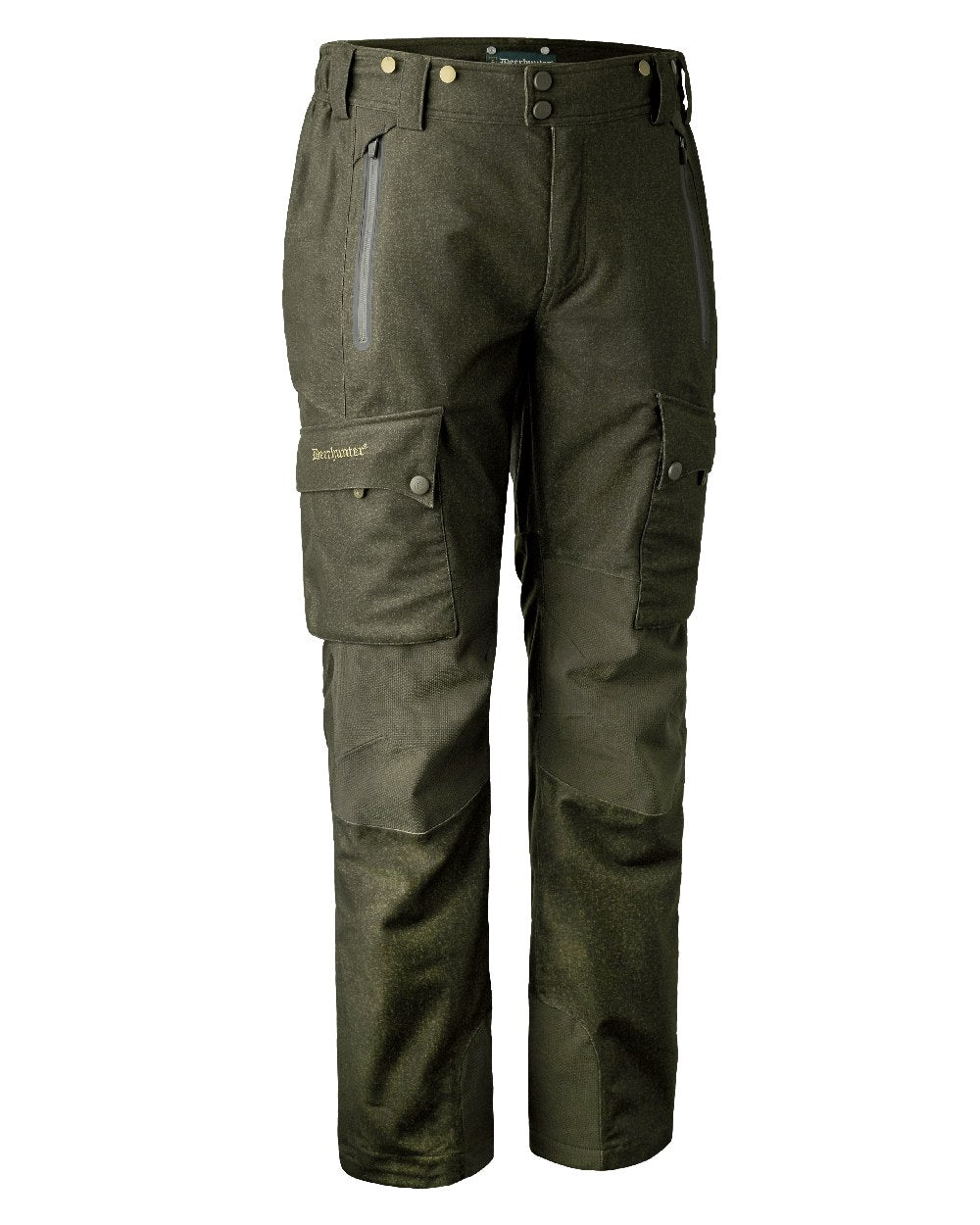 Elmwood coloured Deerhunter Ram Trousers on white background #colour_elmwood
