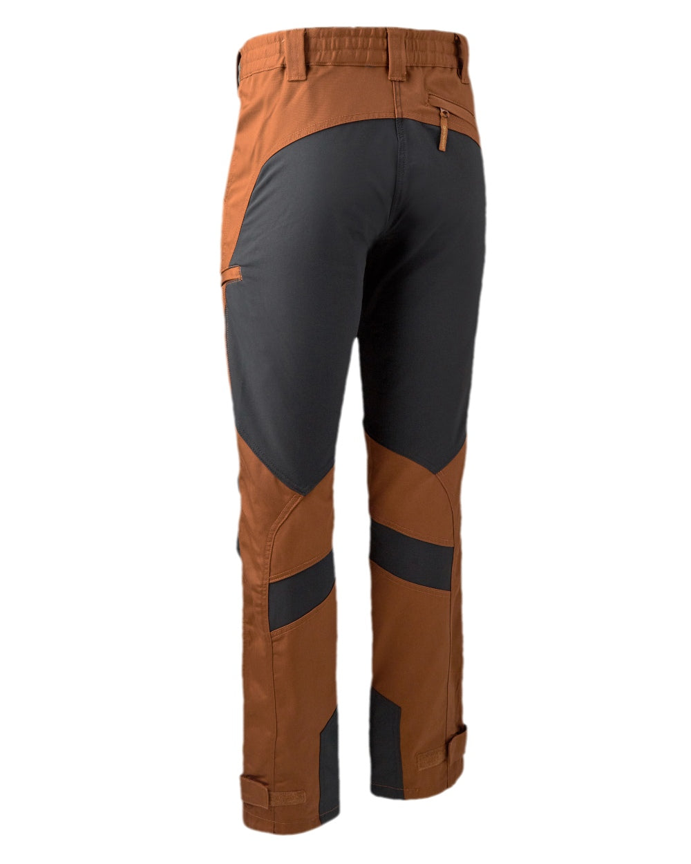 Burnt Orange Coloured Deerhunter Rogaland Contrast Stretch Trousers on white background #colour_burnt-orange
