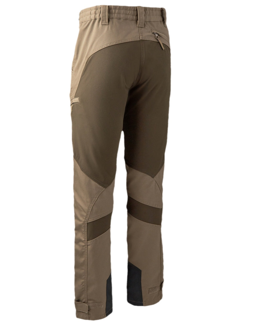 Driftwood Coloured Deerhunter Rogaland Contrast Stretch Trousers on white background #colour_driftwood
