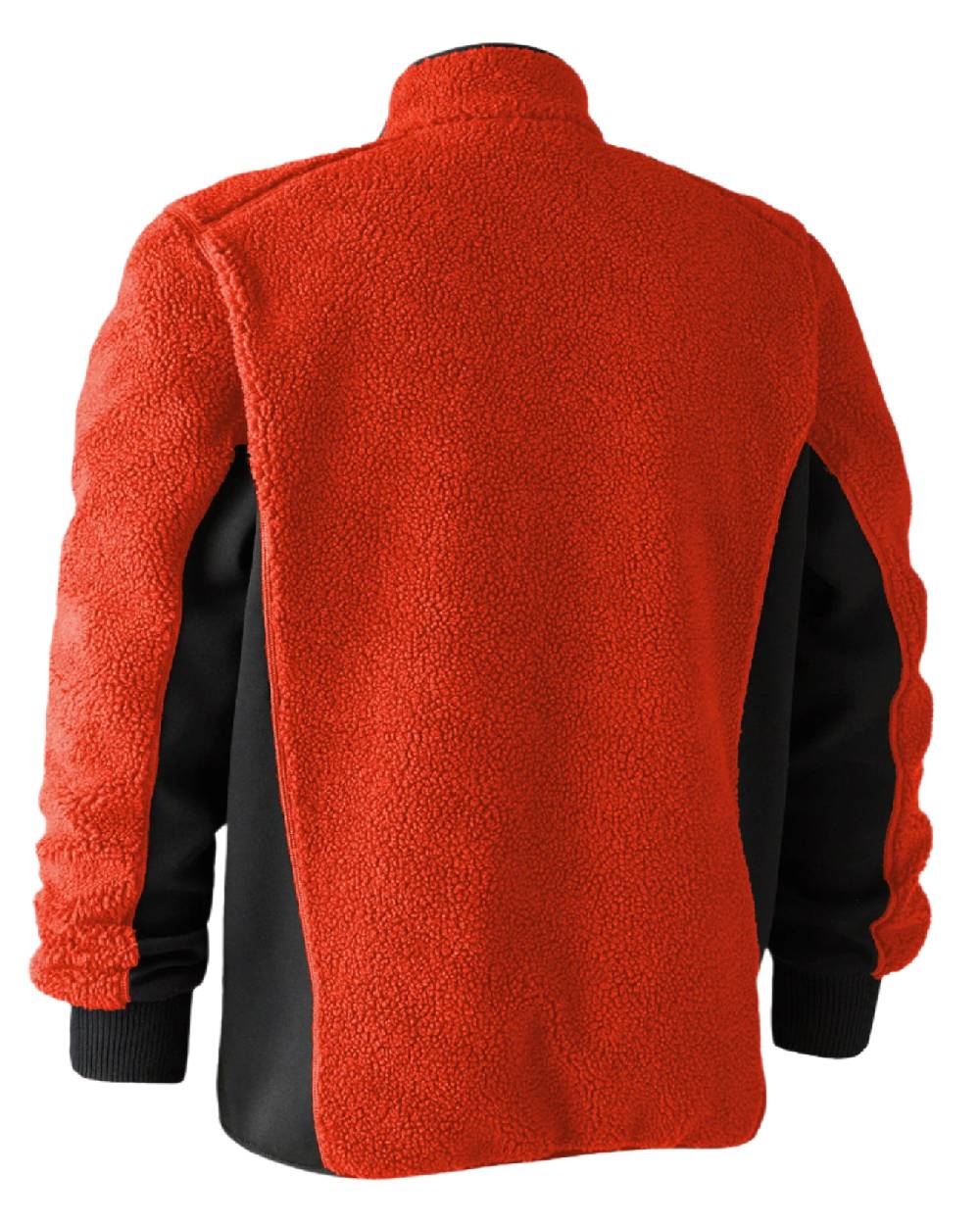 Orange coloured Deerhunter Rogaland Fiber Pile Jacket on white background #colour_orange