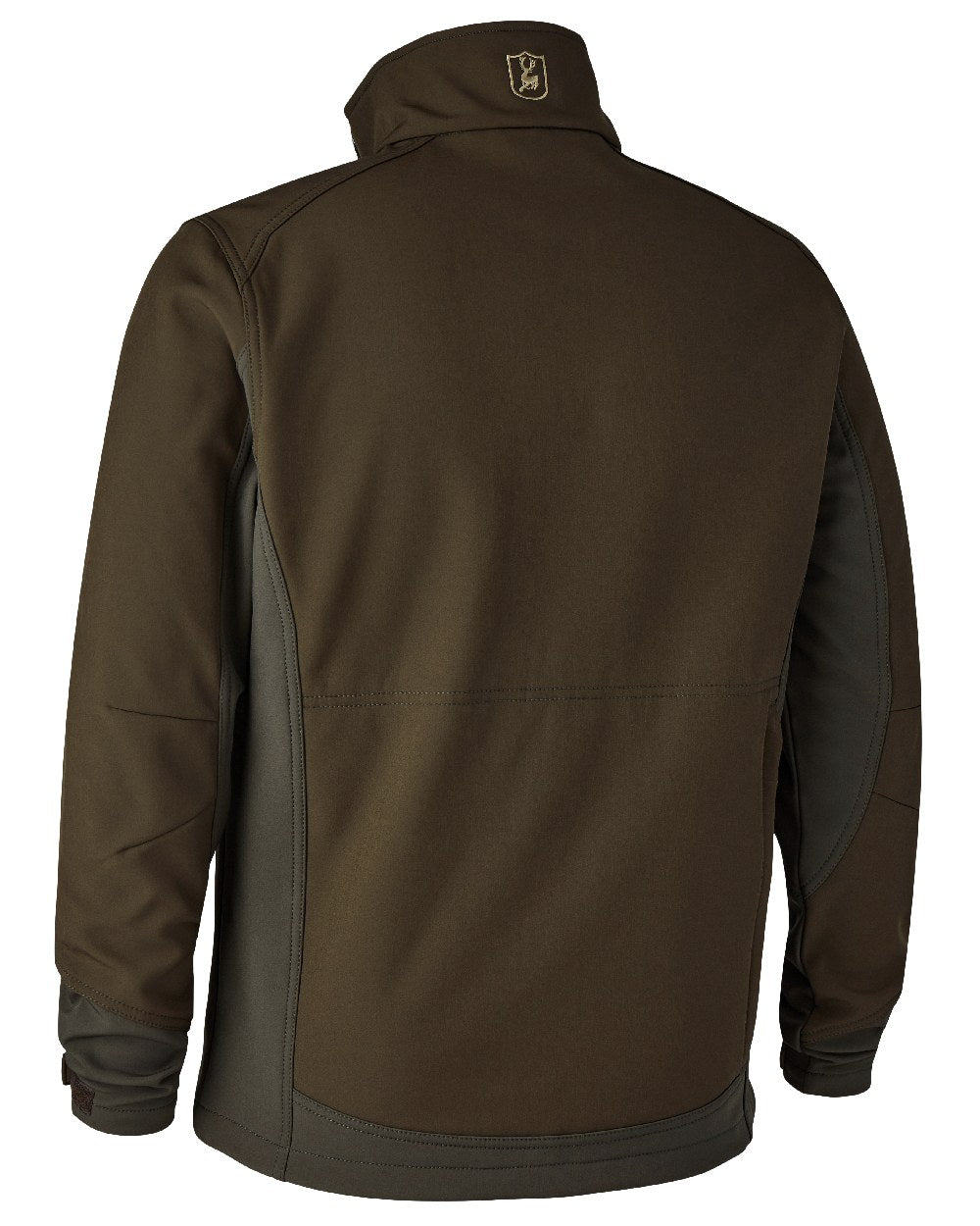 Fallen Leaf coloured Deerhunter Rogaland Softshell Jacket on white background #colour_fallen-leaf