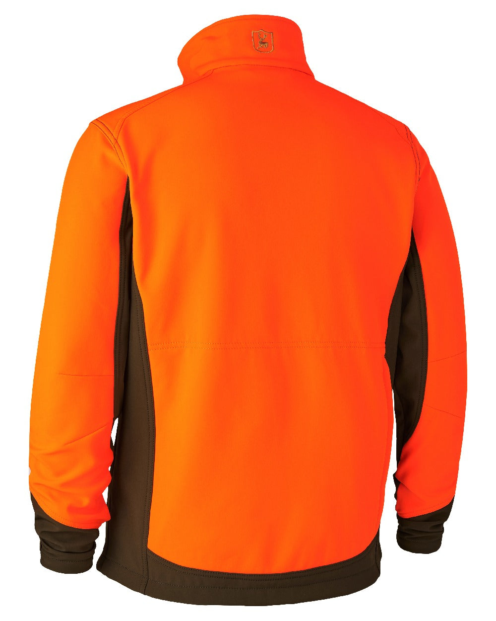 Orange coloured Deerhunter Rogaland Softshell Jacket on white background #colour_orange