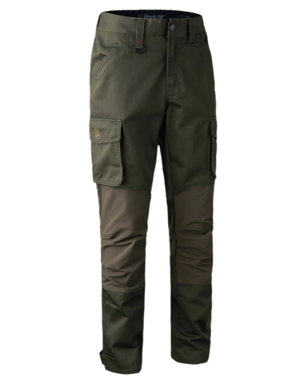 Adventure Green Coloured Deerhunter Rogaland Stretch Trousers on white background #colour_adventure-green