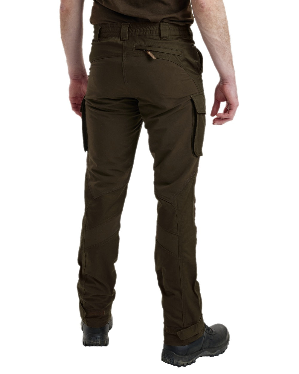 Fallen Leaf Coloured Deerhunter Rogaland Stretch Trousers on white background #colour_fallen-leaf