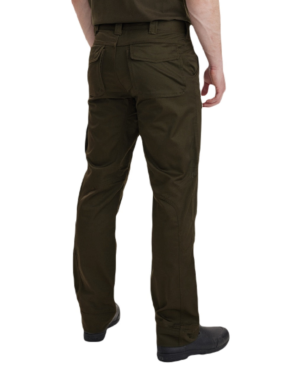Adventure Green coloured Deerhunter Rogaland Trousers on white background #colour_adventure-green