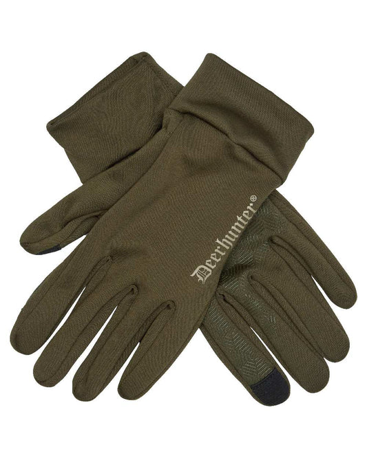 Peat coloured Deerhunter Rusky Silent Gloves on white background #colour_peat