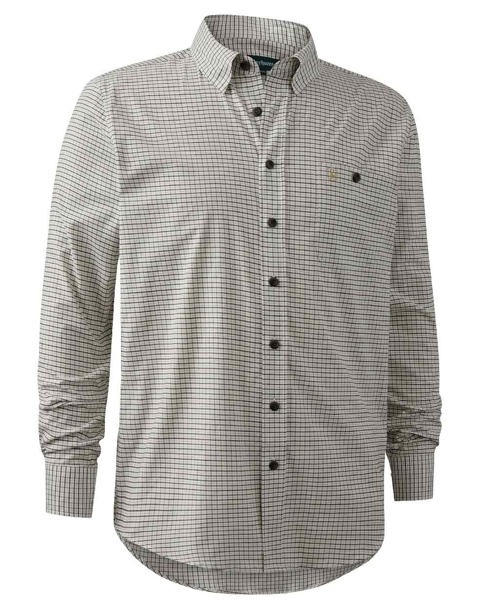 Green Check coloured Deerhunter Samuel Shirt on white background #colour_green-check