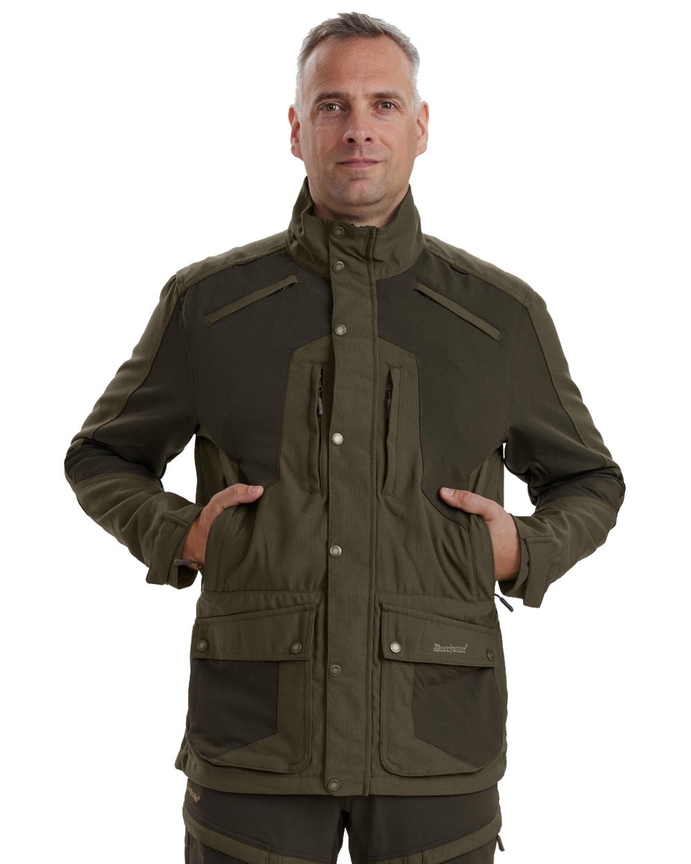 Palm Green coloured Deerhunter Strike Extreme Jacket on white background #colour_palm-green