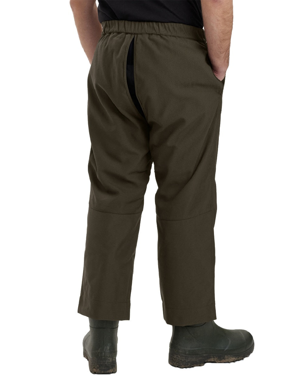 Palm Green coloured Deerhunter Strike Extreme Pull-Over Trousers on white background #colour_palm-green