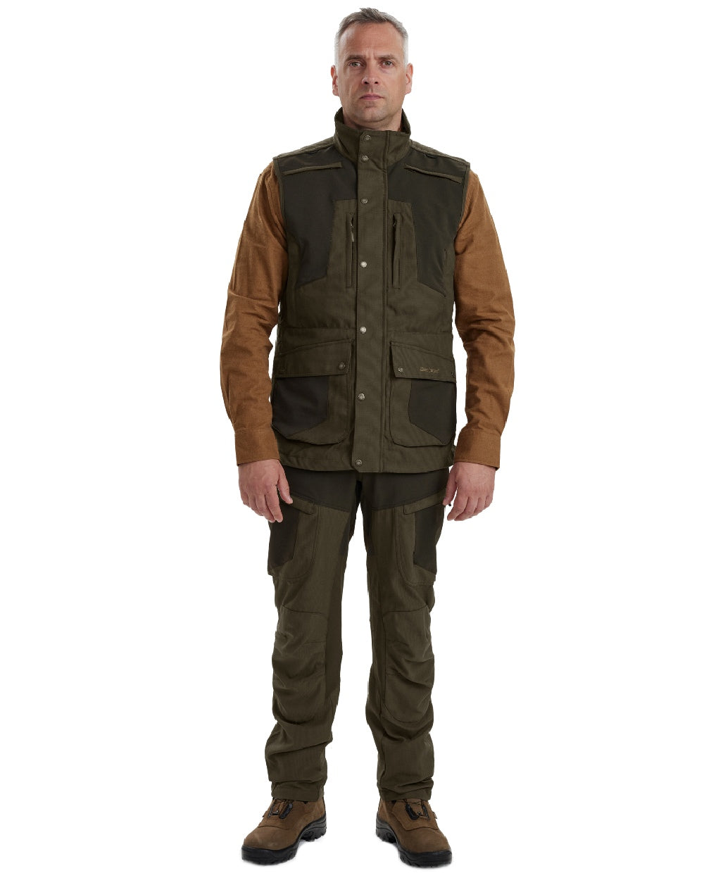 Palm Green coloured Deerhunter Strike Extreme Waistcoat on white background #colour_palm-green