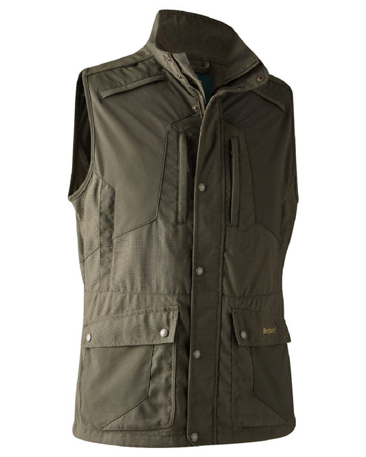 Palm Green coloured Deerhunter Strike Extreme Waistcoat on white background #colour_palm-green