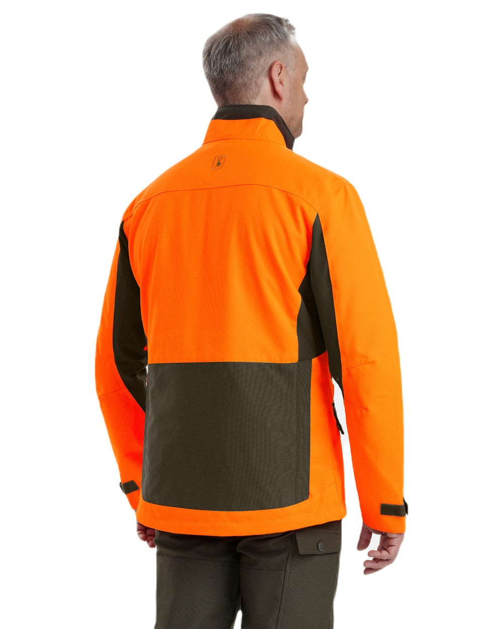 Orange coloured Deerhunter Strike Extreme Waterproof Jacket With Membrane on white background #colour_orange