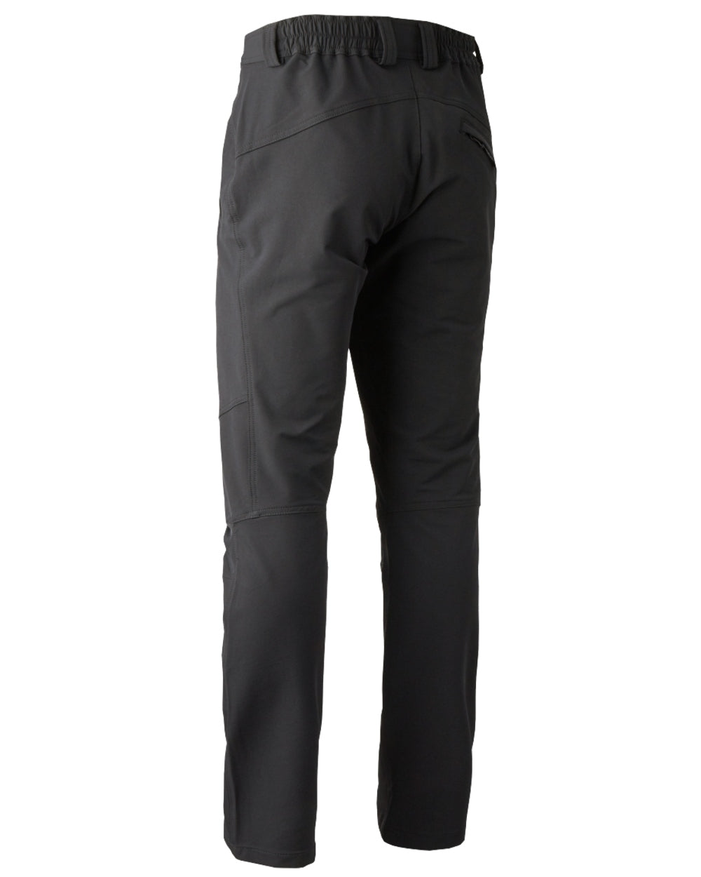 Black coloured Deerhunter Strike Full Stretch Trousers on white background #colour_black