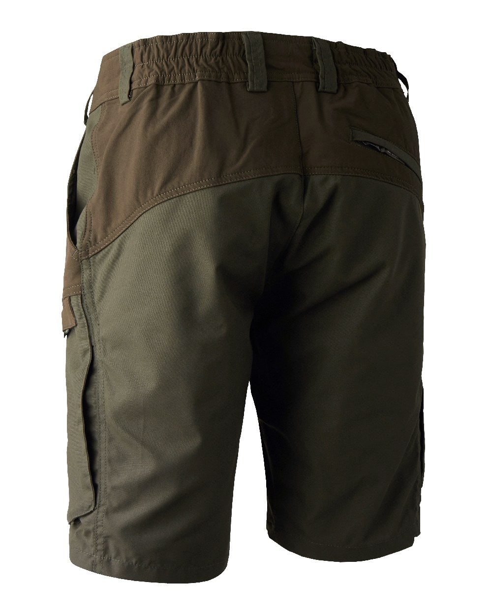 Deep Green coloured Deerhunter Strike Shorts on white background #colour_deep-green