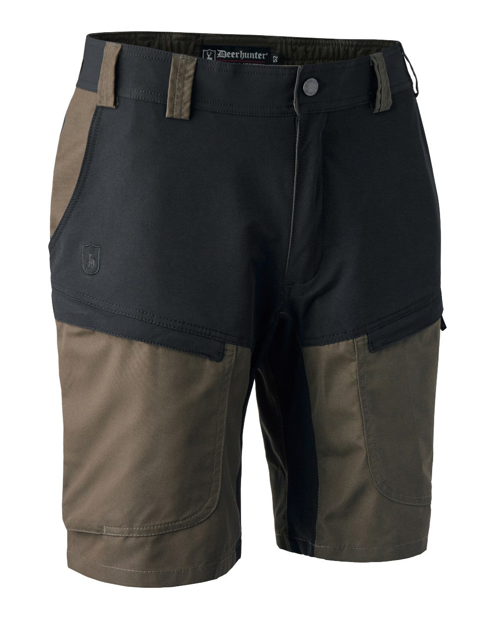 Fallen Leaf coloured Deerhunter Strike Shorts on white background #colour_fallen-leaf