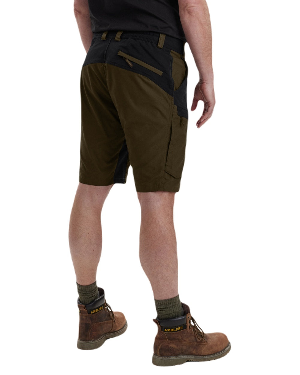 Fallen Leaf coloured Deerhunter Strike Shorts on white background #colour_fallen-leaf