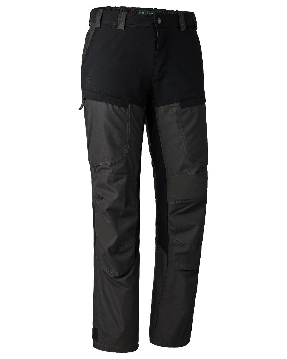 Black Ink coloured Deerhunter Strike Trousers With Membrane on white background #colour_black-ink