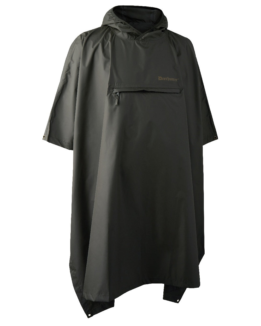 Timber coloured Deerhunter Survivor Rain Poncho on white background #colour_timber