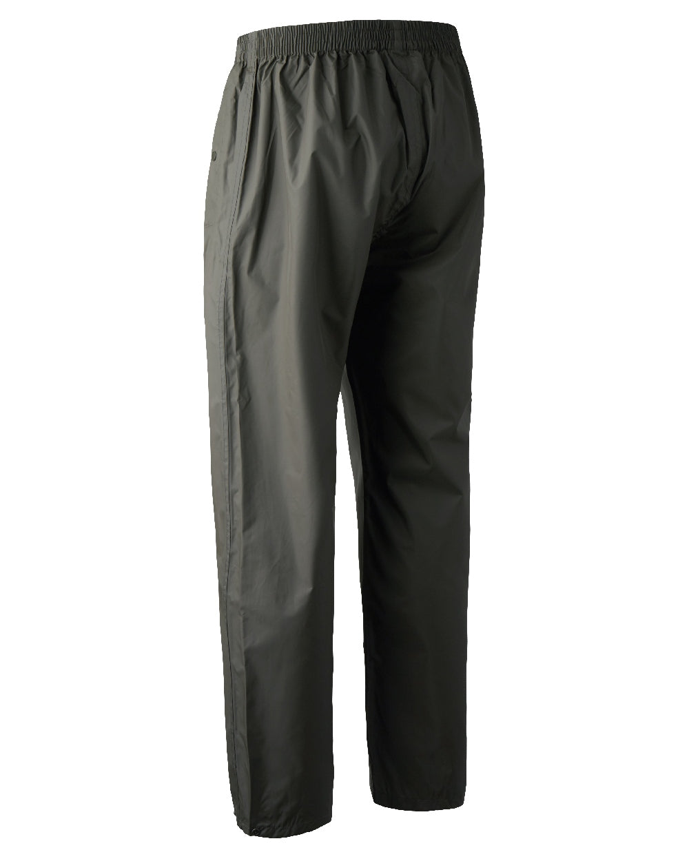 Timber coloured Deerhunter Survivor Rain Trousers on white background #colour_timber