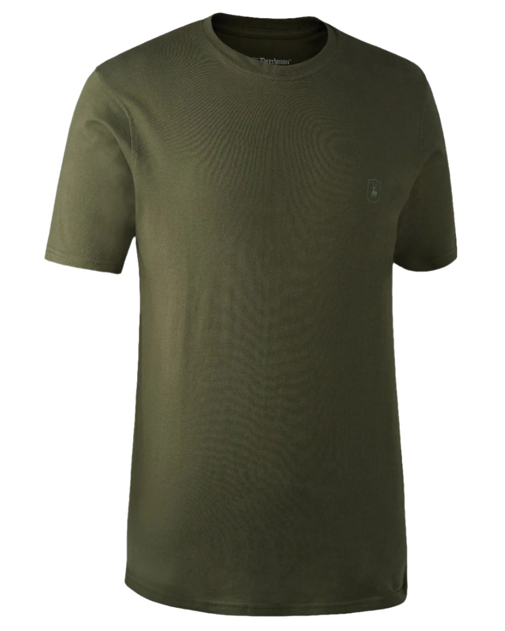 Green Brown Leaf coloured Deerhunter T-Shirts 2-Pack on white background #colour_green-brown-leaf