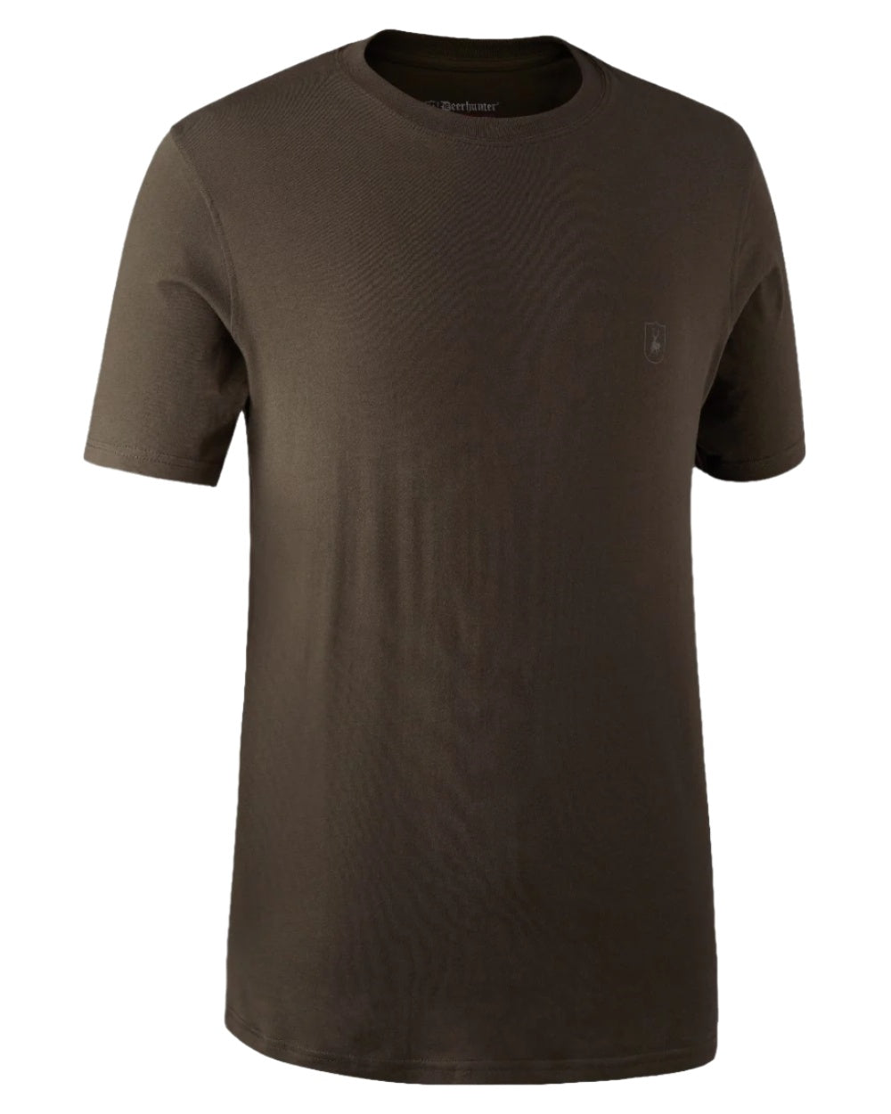 Green Brown Leaf coloured Deerhunter T-Shirts 2-Pack on white background #colour_green-brown-leaf