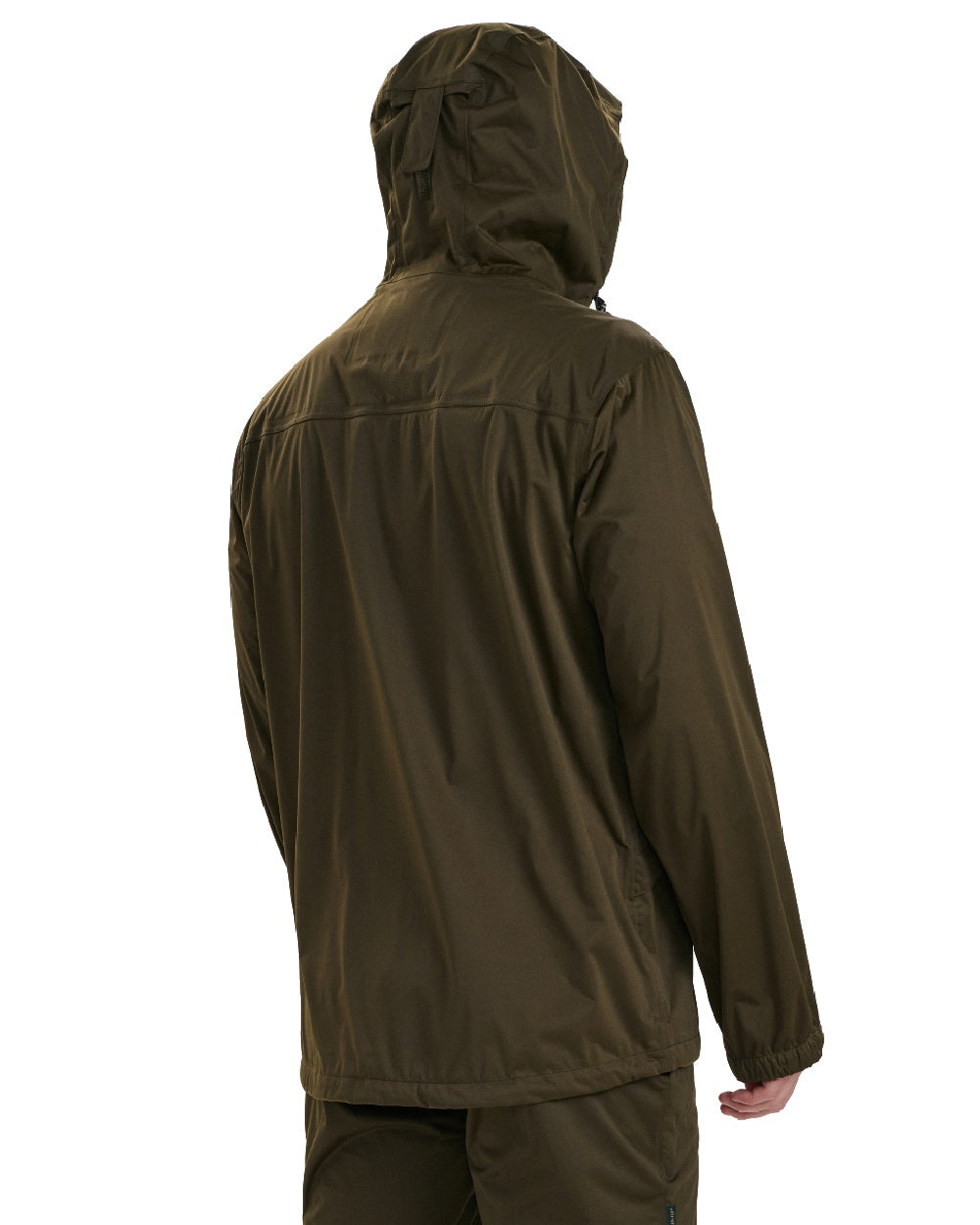 Tarmac Green coloured Deerhunter Thunder Lightweight Rain Jacket on white background #colour_tarmac-green